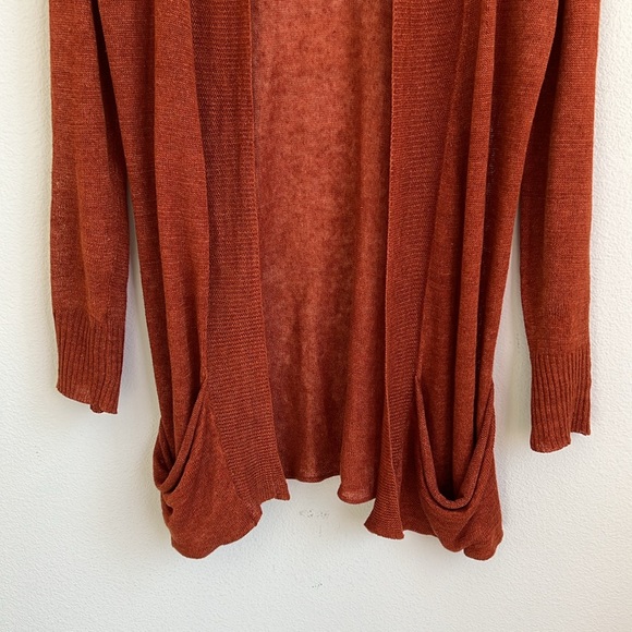 Eileen Fisher 💯 Linen Open Front Cardigan - Picture 3 of 11